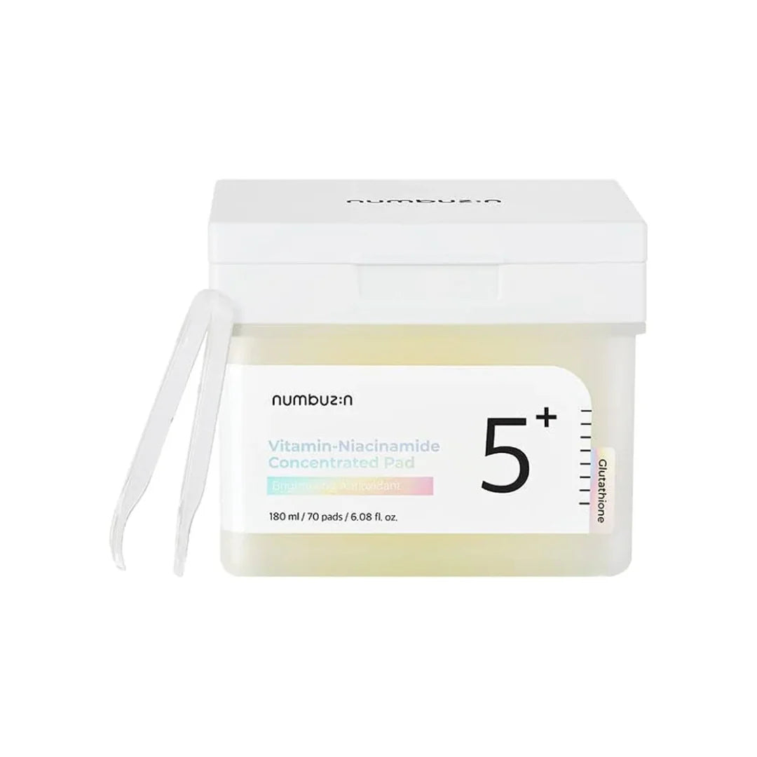Numbuzin No.5+ Glutathione Vitamin-Niacinamide Concentrated Pad (180ml)